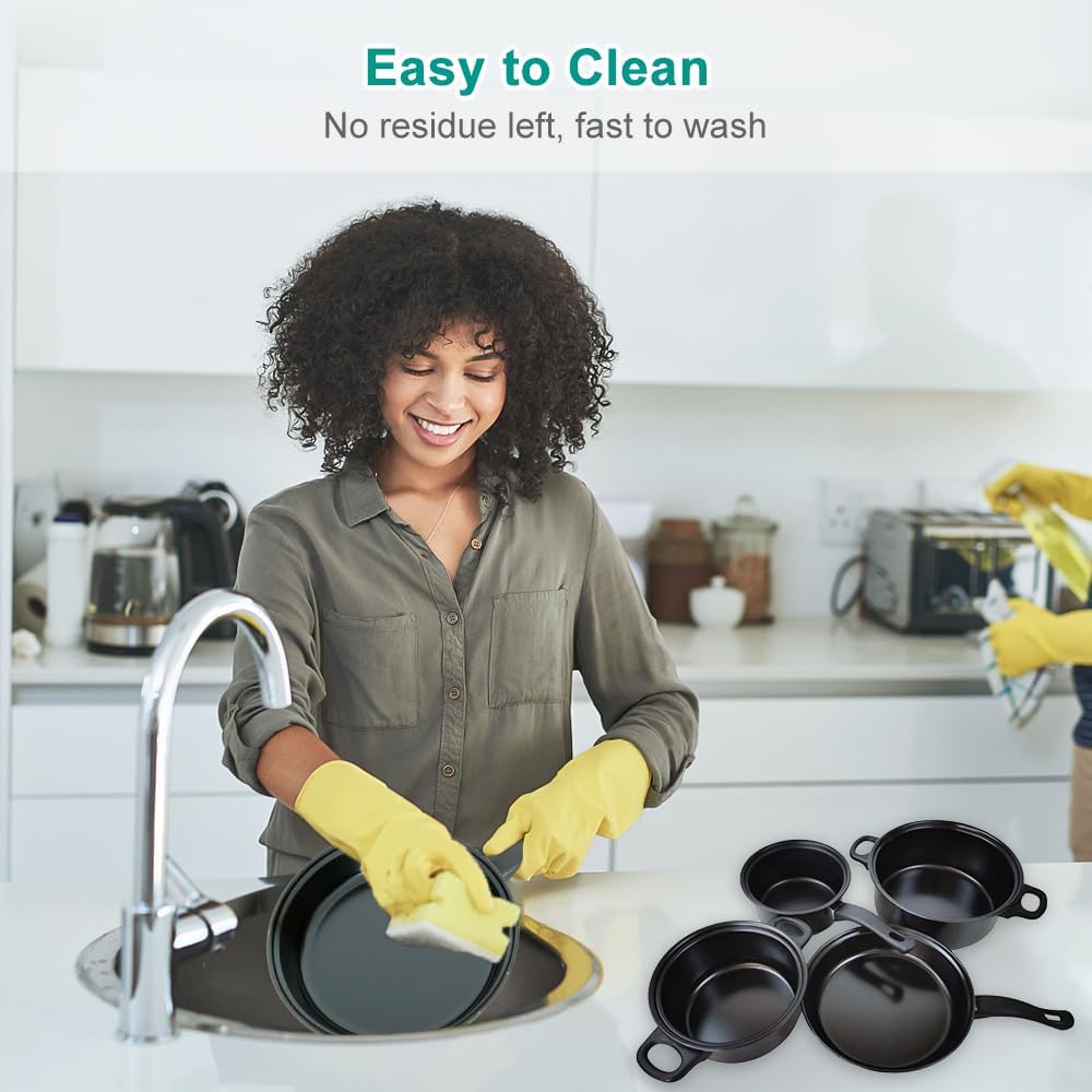 Set de Bucatarie oale si cratite, 13 piese, non-stick, diverse dimensiuni, multicolor