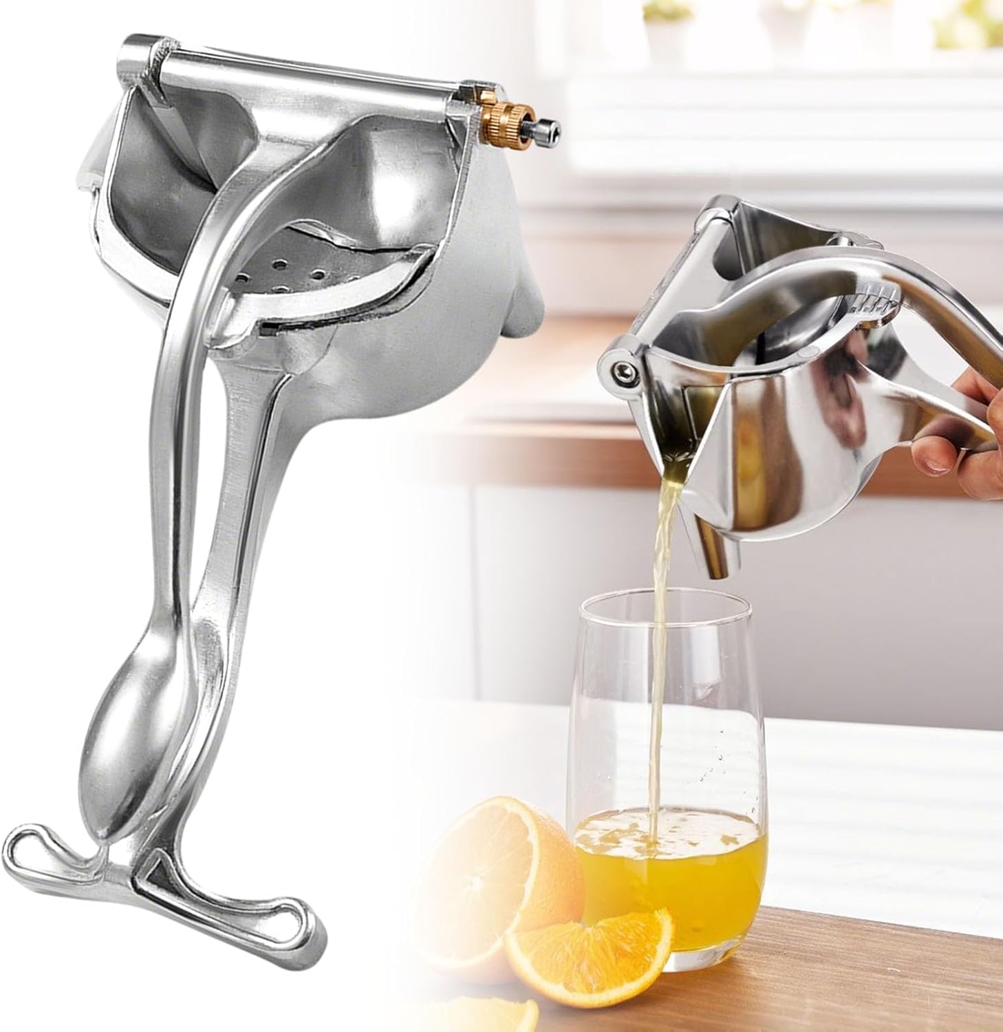 Storcator Manual Premium din Aluminiu pentru Citrice – Presa Profesionala Lamai, Portocale, Lime