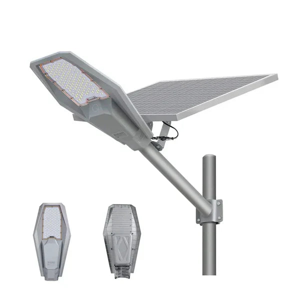 Lampa solara stradala LED, 500W, IP 66, Suport metalic inclus,Telecomanda de control cu panou fotovoltaic orientabil inclus