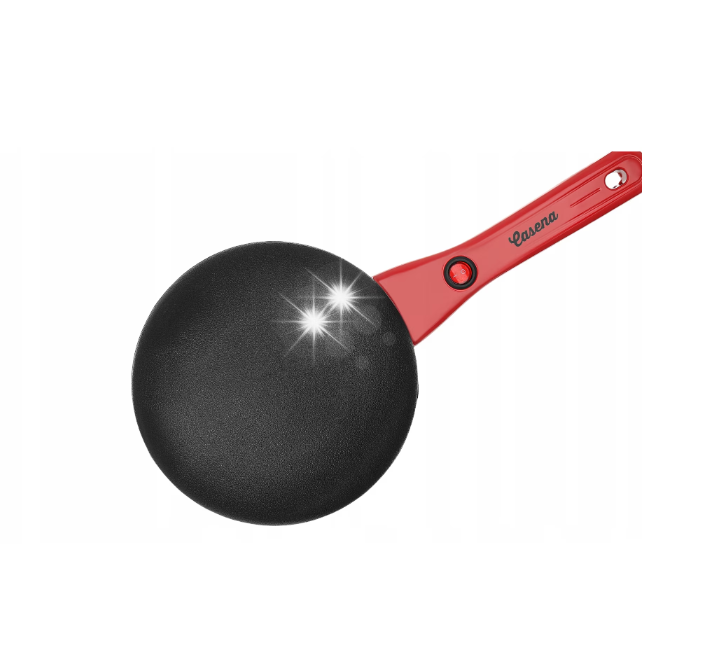 Tigaie electrica pentru clatite, 800W, neaderenta, rosie, set pentru 15 clatite