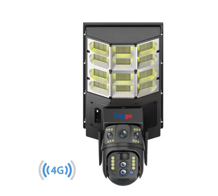 Lampa stradală Taggo cu cameră 4G, vedere nocturnă, zoom 10X, alimentare solară, rezistență IP66, 8MP