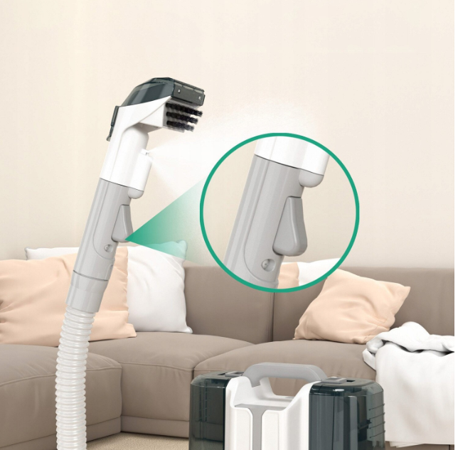 Masina de curatat tesaturi, 450W, 1,2m furtun, 1,8L, 6 capete de curatare, set