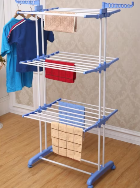 Uscator Vertical Pliabil ATT® Pentru Rufe Haine, Mobil si Ergonomic Pentru Spatii Mici, Suport Umerase, Inaltime 175cm