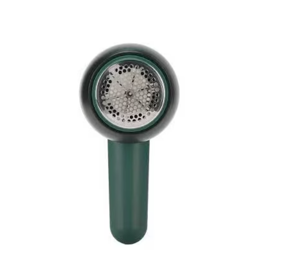 Aparat electric de curatat scame, potrivit pentru haine/lenjerie de pat/paturi, aspirare puternica, 6 lame, alimentat direct la retea prin USB si cablu de 120 cm, 18.5 x 7.8 x 7.8 cm, Verde
