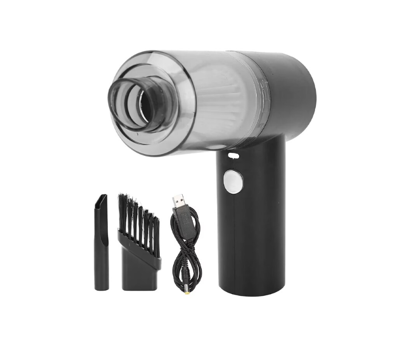 Mini aspirator portabil 3in1 pentru casa si masina, Acumulator, Aspirare si Suflare