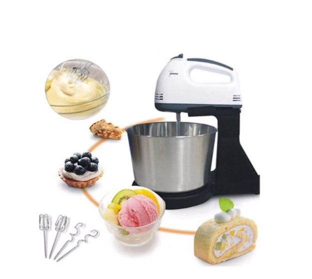 Mixer cu bol din inox, putere 250 W, 2L, inox, 7 trepte de Viteze, Stuffix®