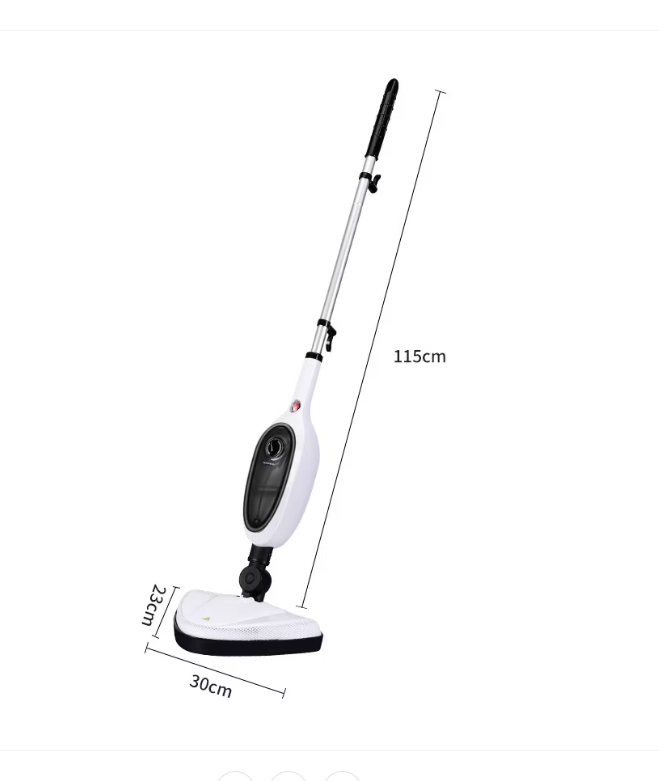 Mop cu Aburi Profesional 12-in-1 SteamMaster Pro, 1300W, Curatare Verticala si Portabila, Dezinfectare 99.9%, Autonomie Mare, Alb/Albastru